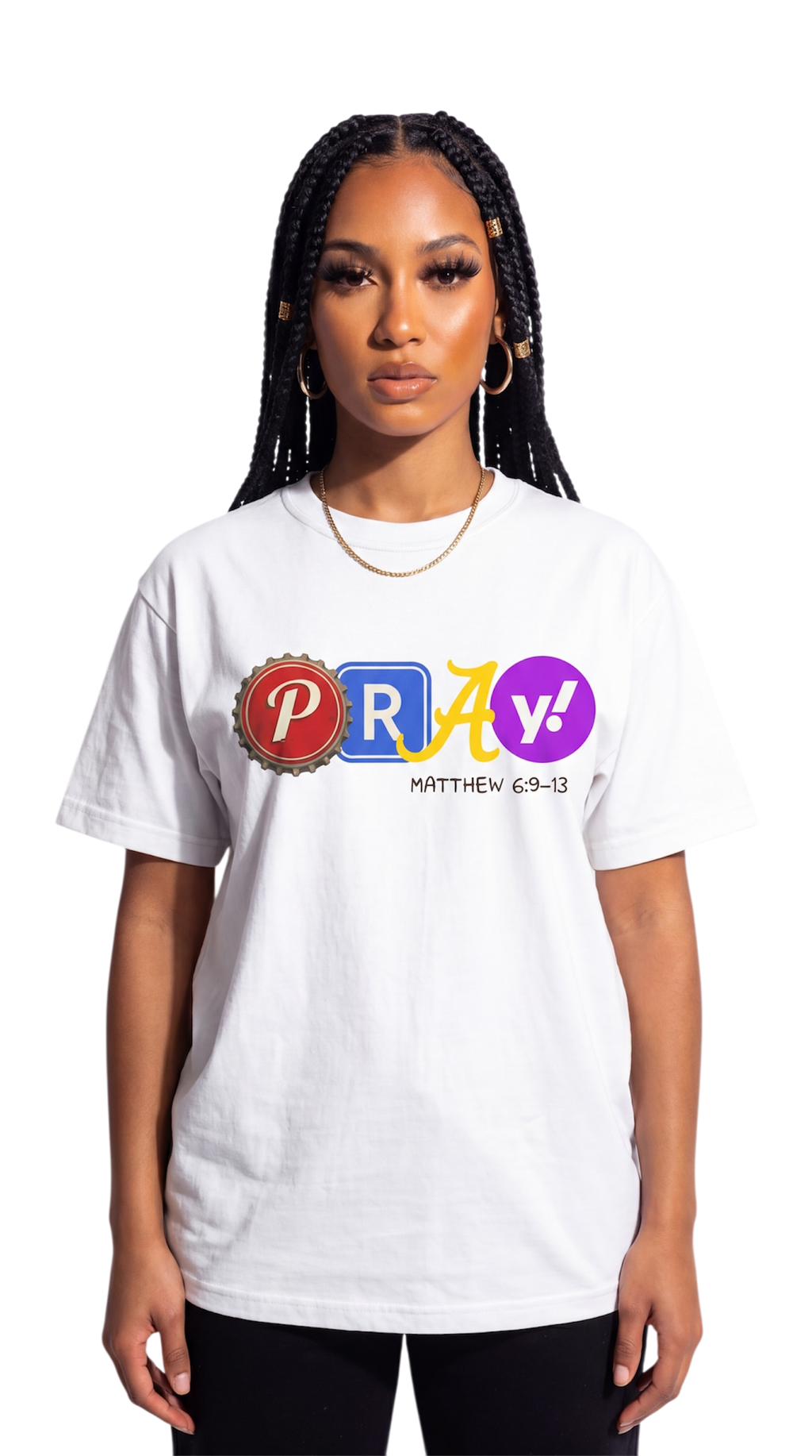PŘĀŸ Graphic Tee — Matthew 6:9–13
